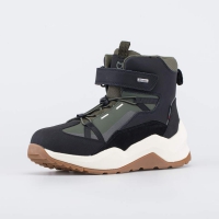 754083-81 оли-чер ботинки школьная, подростковая Комбинирован.