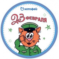 020620 Стикер подарочный 23 февраля Без характеристики